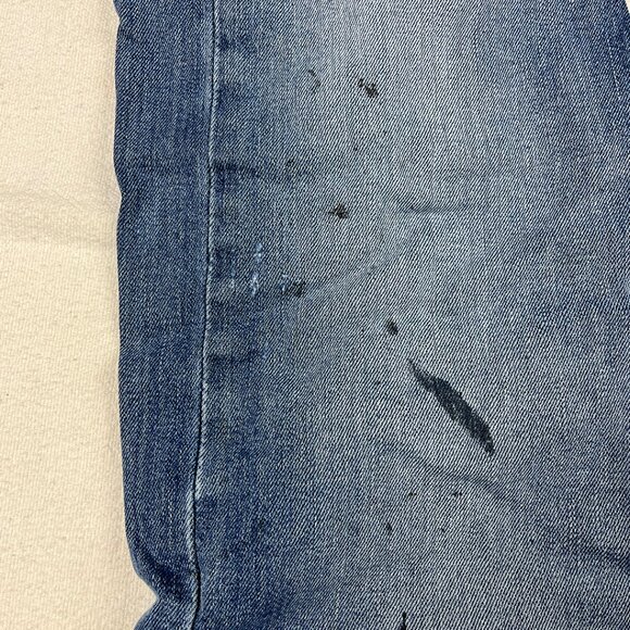 Levi's 513 Blue Jeans Size 31x32 Slim Straight Leg Mid-Rise Stretch Denim Men's - Picture 13 of 16